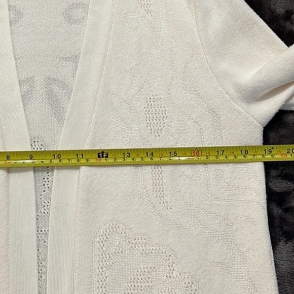Chico’s Cream Off White Duster-longline Length Cardigan - Picture 10 of 12